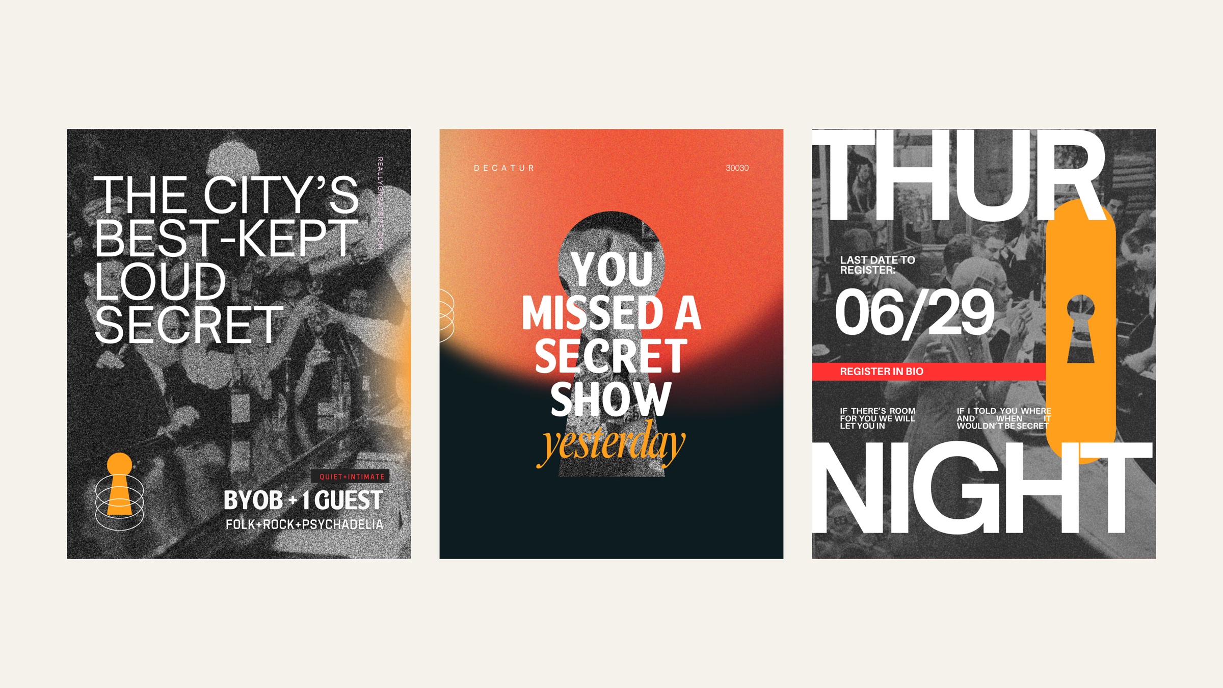 Social promo posters